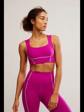 NWT Free People Movement You’re A Peach Bra and Legging Set